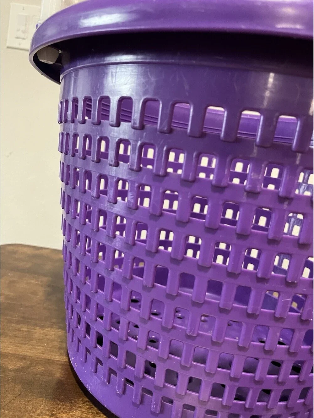 Joy Fish Handy Fish Basket Pool Skimmer Basket Plastic Sturdy Purple 16” By 12”